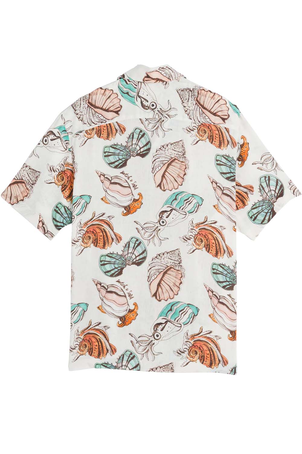 Scotch & Soda - Linen Viscose AOP - Seashells White - Back