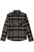 Brixton BOWERY LS FLANNEL Black/Charcoal/Pinecone Flatlay