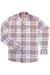 Sendero - Moab Flannel Shirt - Blue/Red - Flatlay