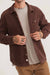 Marine Layer - Max Broken In Corduroy Overshirt - Chocolate - Front
