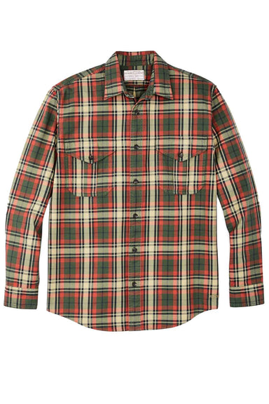 Filson - Light Weight Alaskan Guide Shirt - Silver Pine/Burnt Red Plaid - Front
