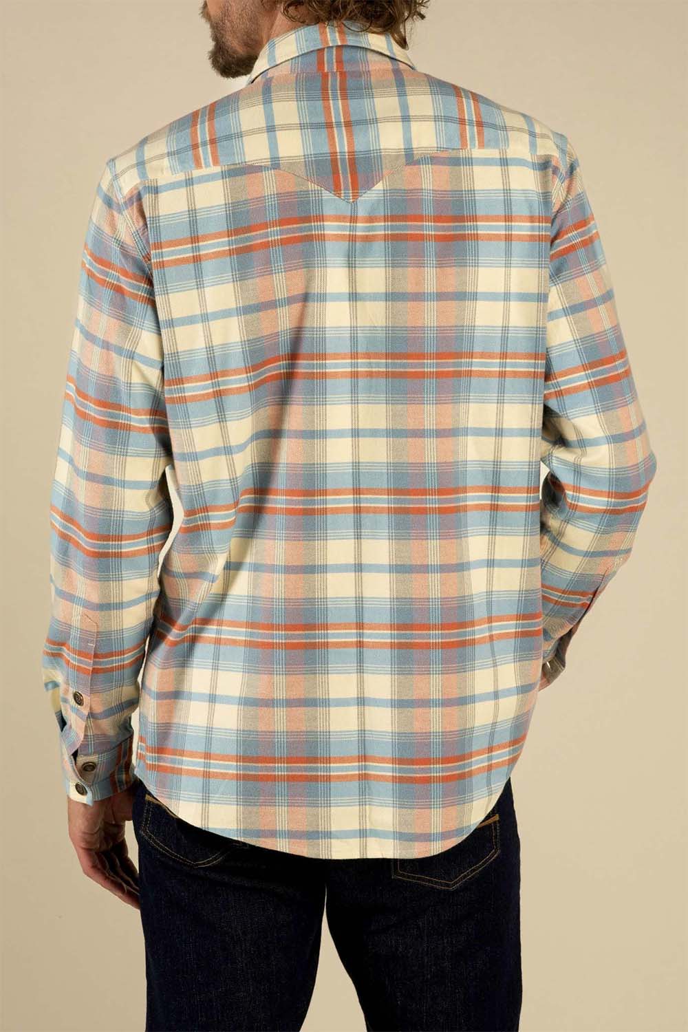 Sendero - Moab Flannel Shirt - Blue/Red - Back