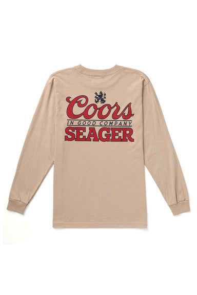 Seager - Coors LS Tee - Sand - Back