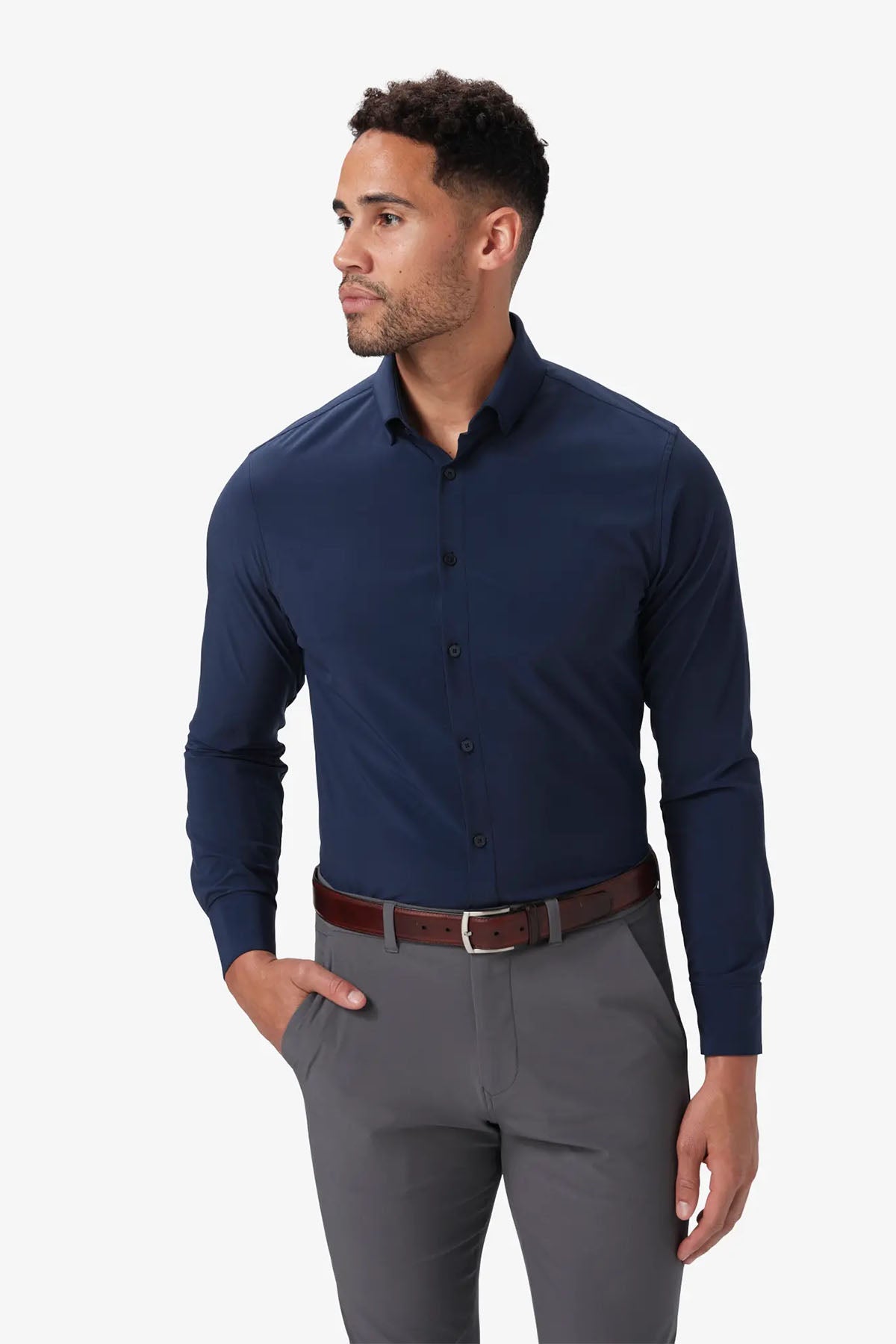 LEEWARD LS Navy Solid
