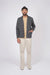 Dehen - Classic Cardigan - Charcoal - On-Model Front