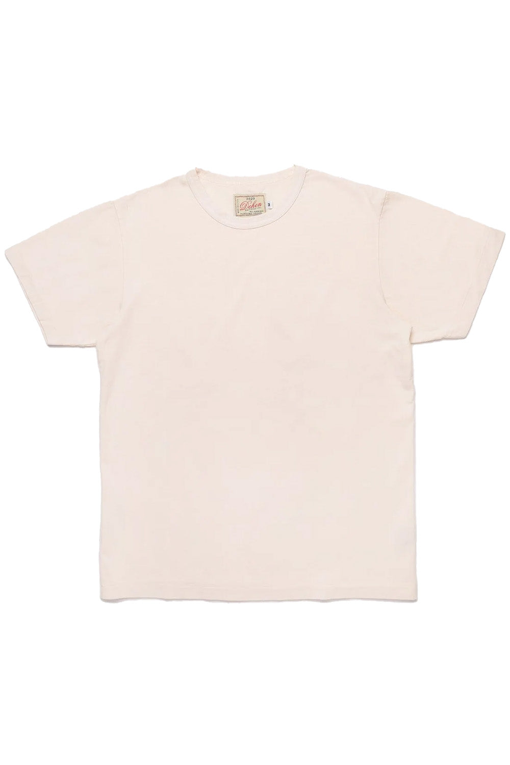 Dehen - Heavy Duty Tee - Natural - Flatlay Front