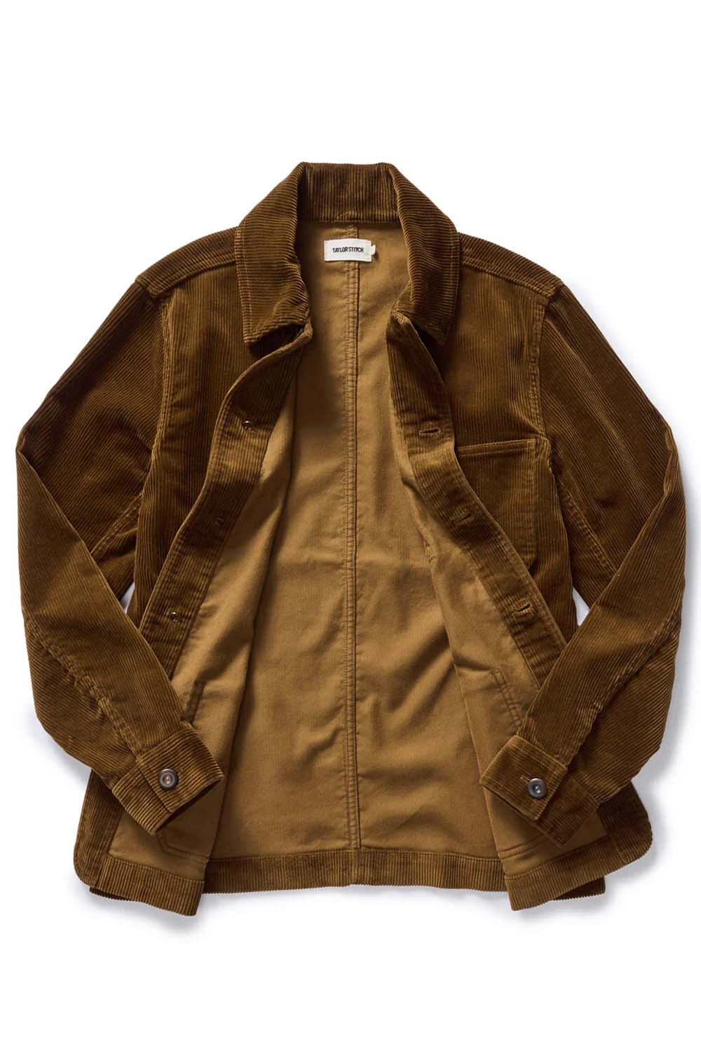 Taylor Stitch OJAI JACKET Bourbon Corduroy Inside
