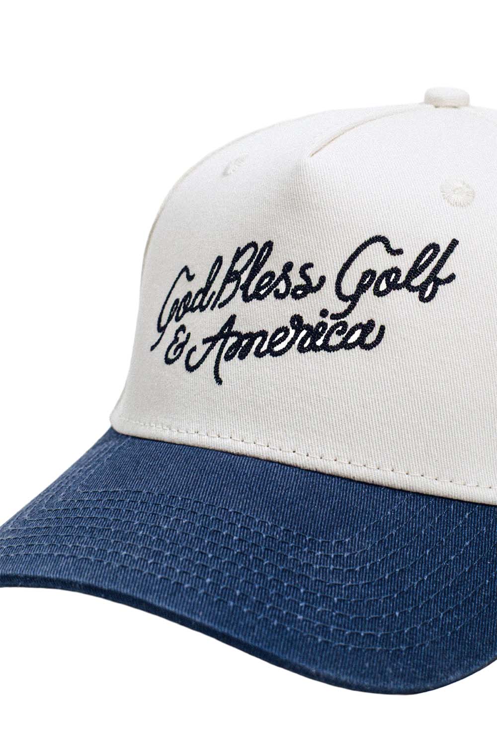 devereux-golf-god-bless-america-two-tone-bone-navy-detail