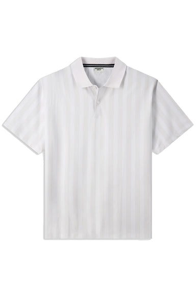 devereux golf oasis polo white flatlay