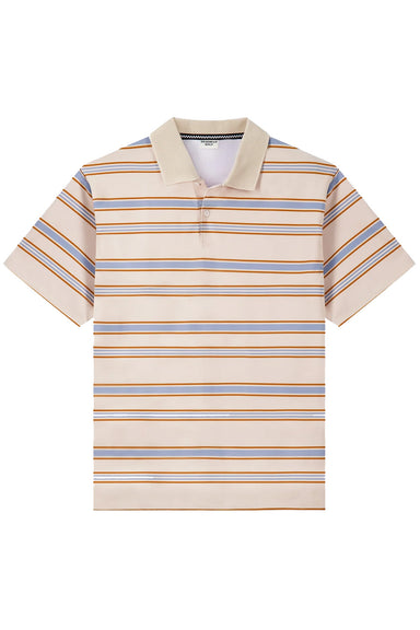 devereux golf saturday polo tobacco flatlay