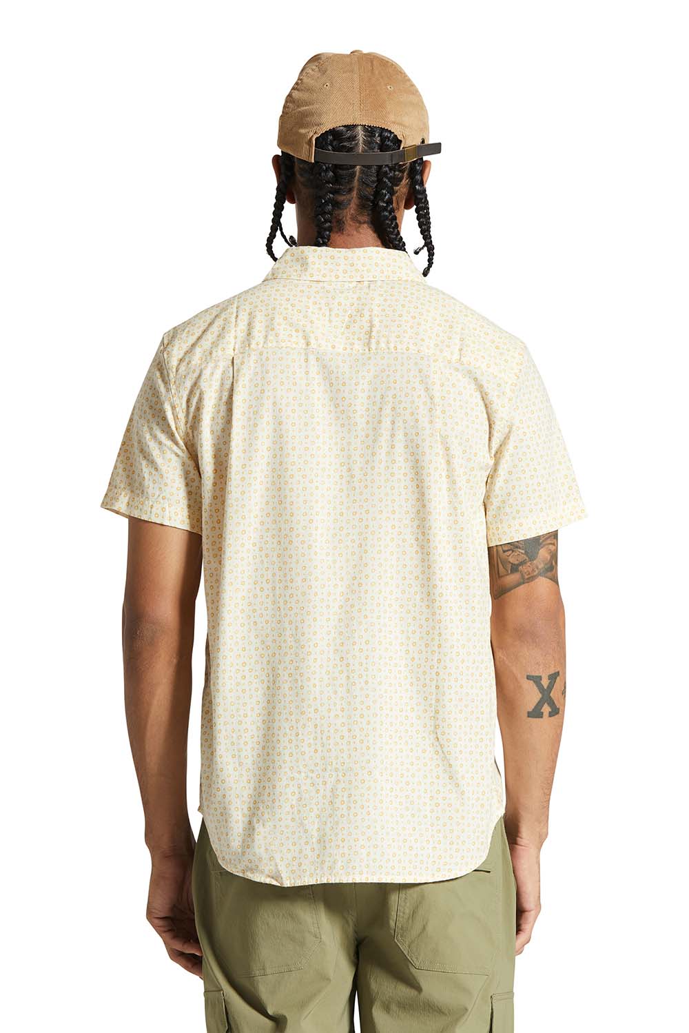 Brixton - Charter Print SS - Whitecap Micro - Back