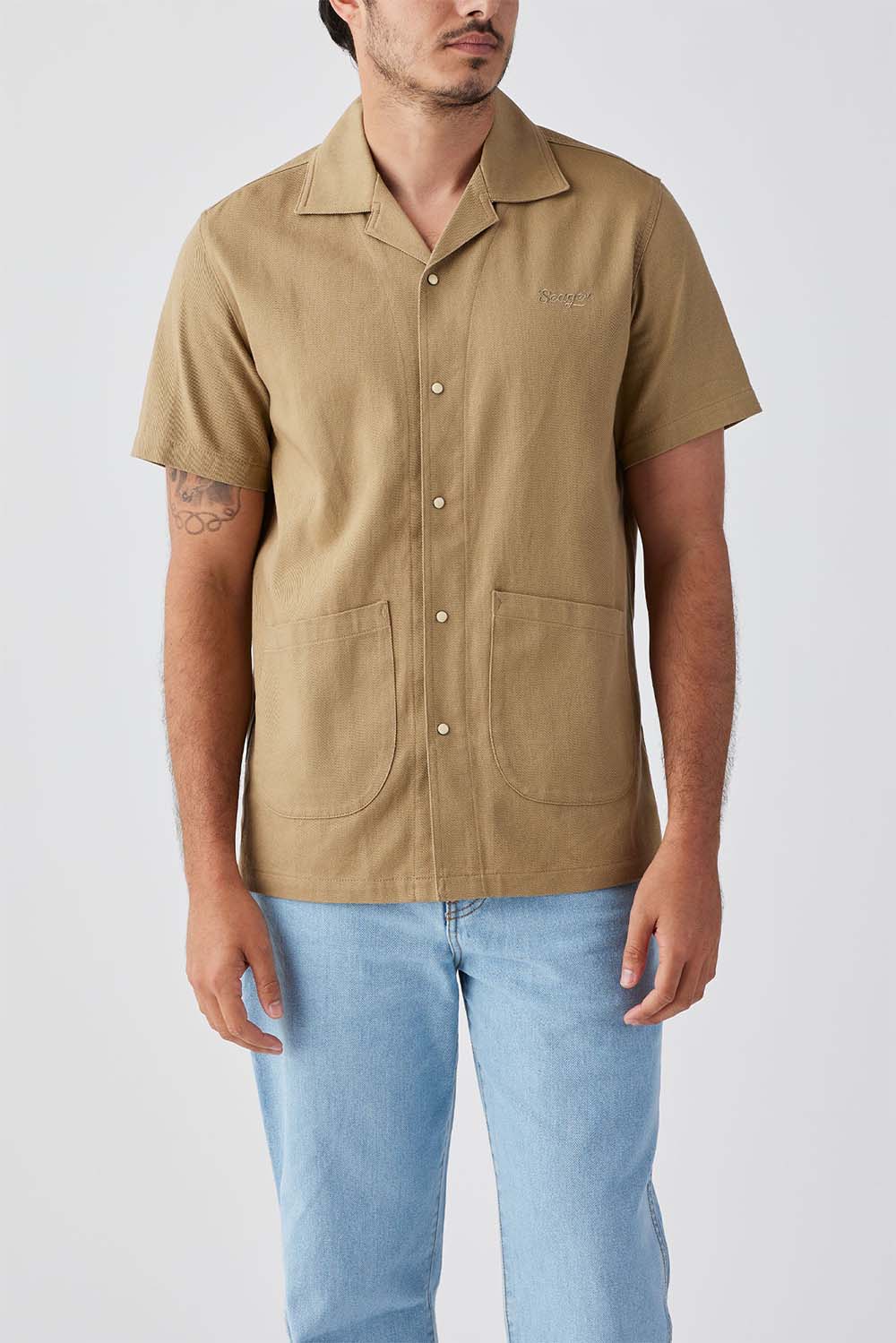 Seager - South Paw Whippersnapper - Washed Khaki - Front