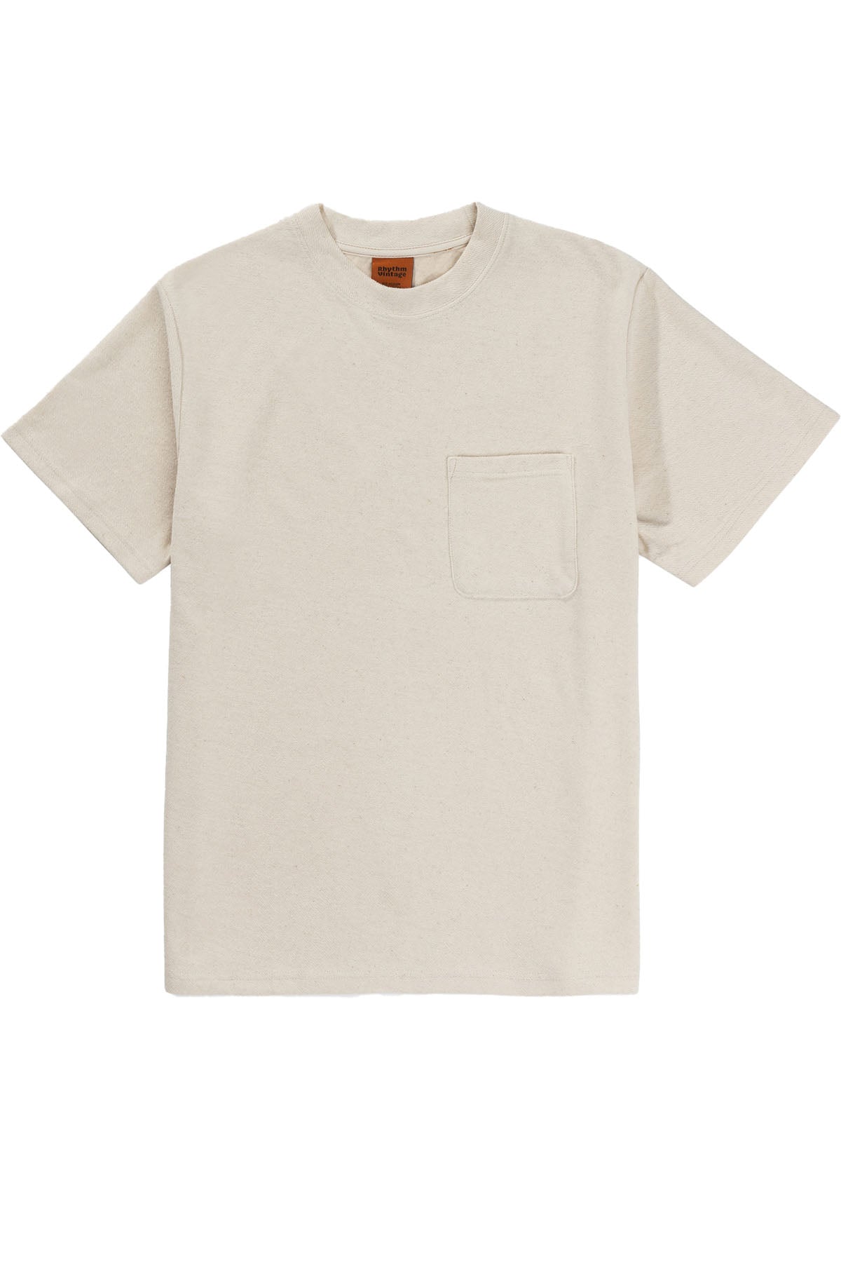 Rhythm - Vintage Terry SS T-Shirt - Natural - Flatlay