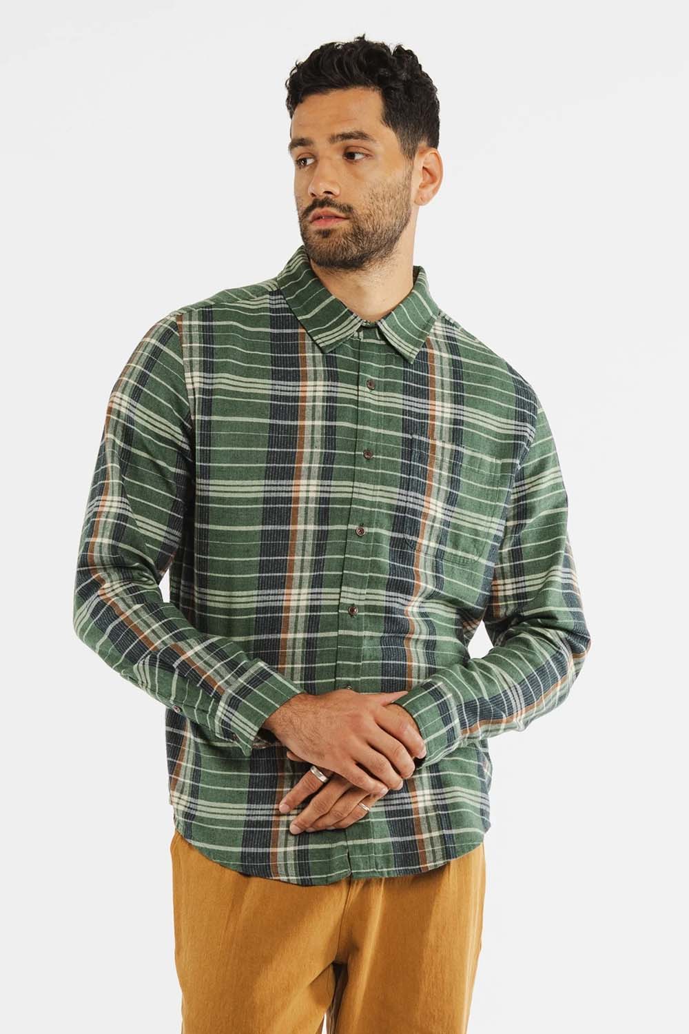 Bridge & Burn - Jude Shirt - Arcadia Plaid  - Front