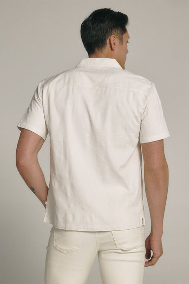 7 Diamonds - Caspian Camp Shirt - Natural - Back