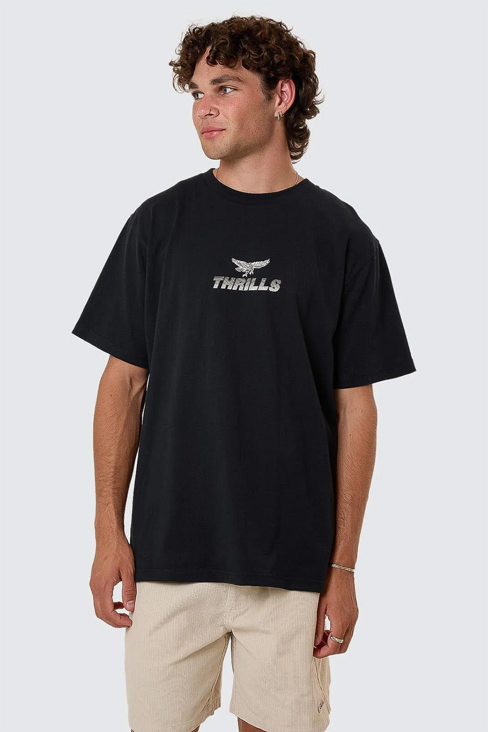 Thrills PARADISE BEFORE ANARCHY TEE Washed Black Front