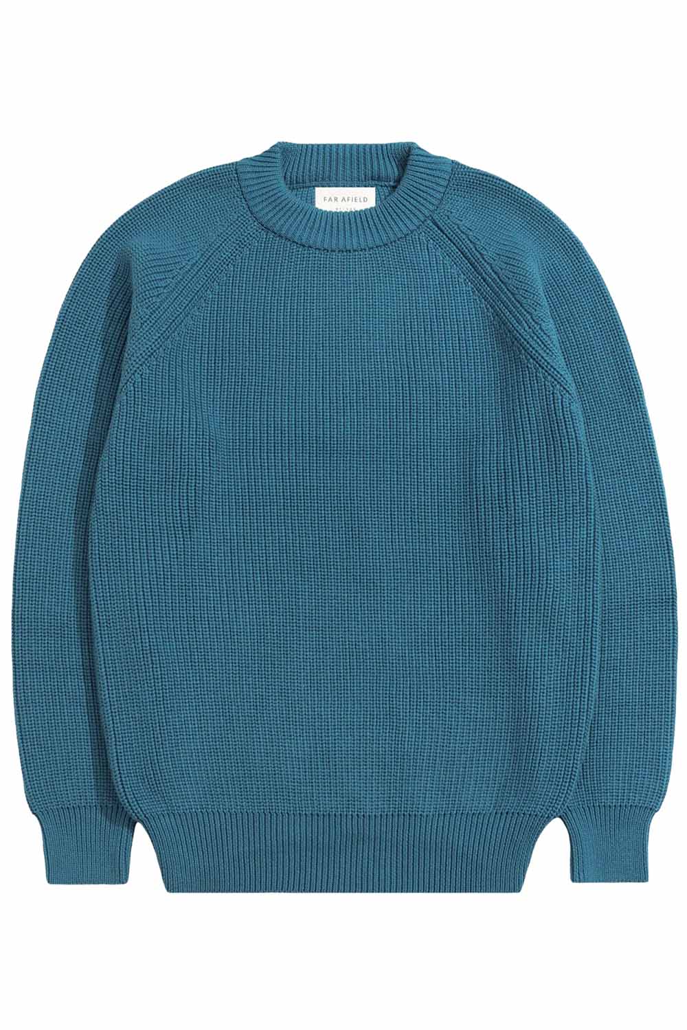 Far Afield - Herbert Raglan Knit - Blue - Flatlay