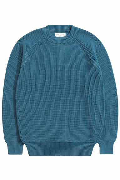 Far Afield - Herbert Raglan Knit - Blue - Flatlay