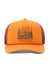 duck camp huntin' lodge retro trucker Blaze Orange front