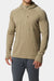 duck camp merino half zip hood sagebrush profile