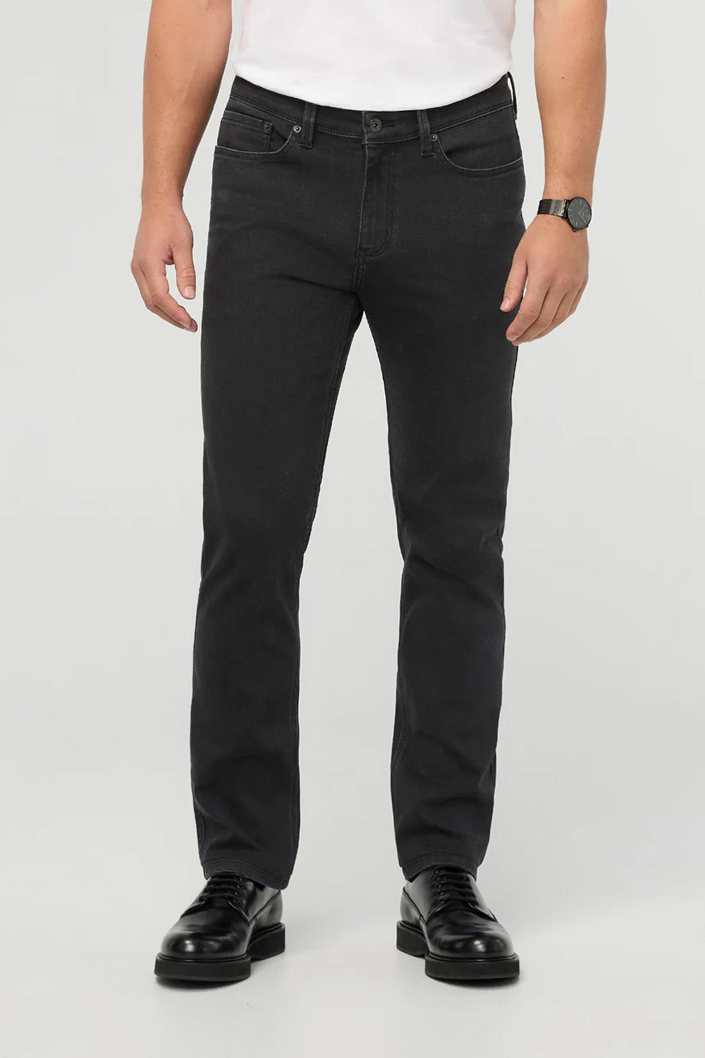 duer-performance-denim-slim-straight-worn-black-front