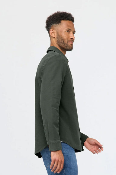 duer no sweat moleskin shirt peat side