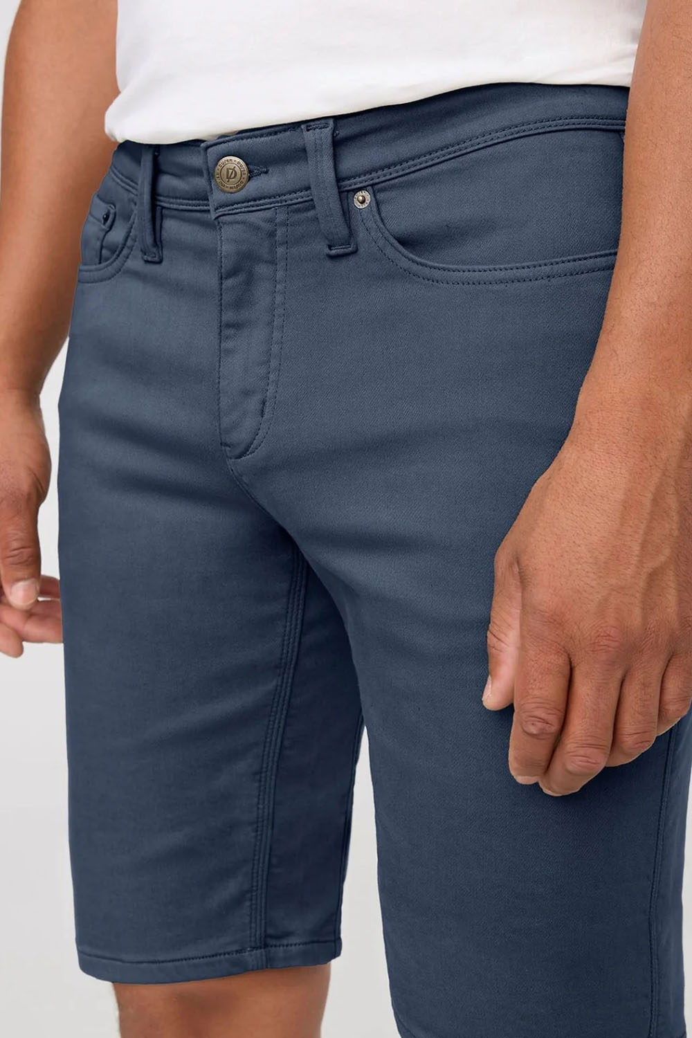 duer no sweat relaxed short heritage blue detail