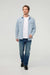 duer performance denim lite shirt dune blue