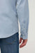 duer performance denim lite shirt dune blue sleeve