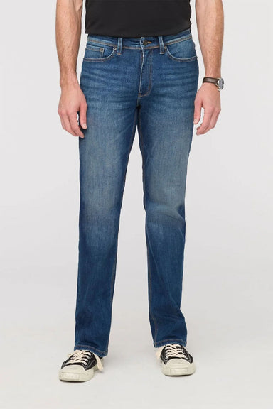 duer performance denim+ straight dustbowl blue front