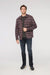 duer performance flannel heather mauve plaid