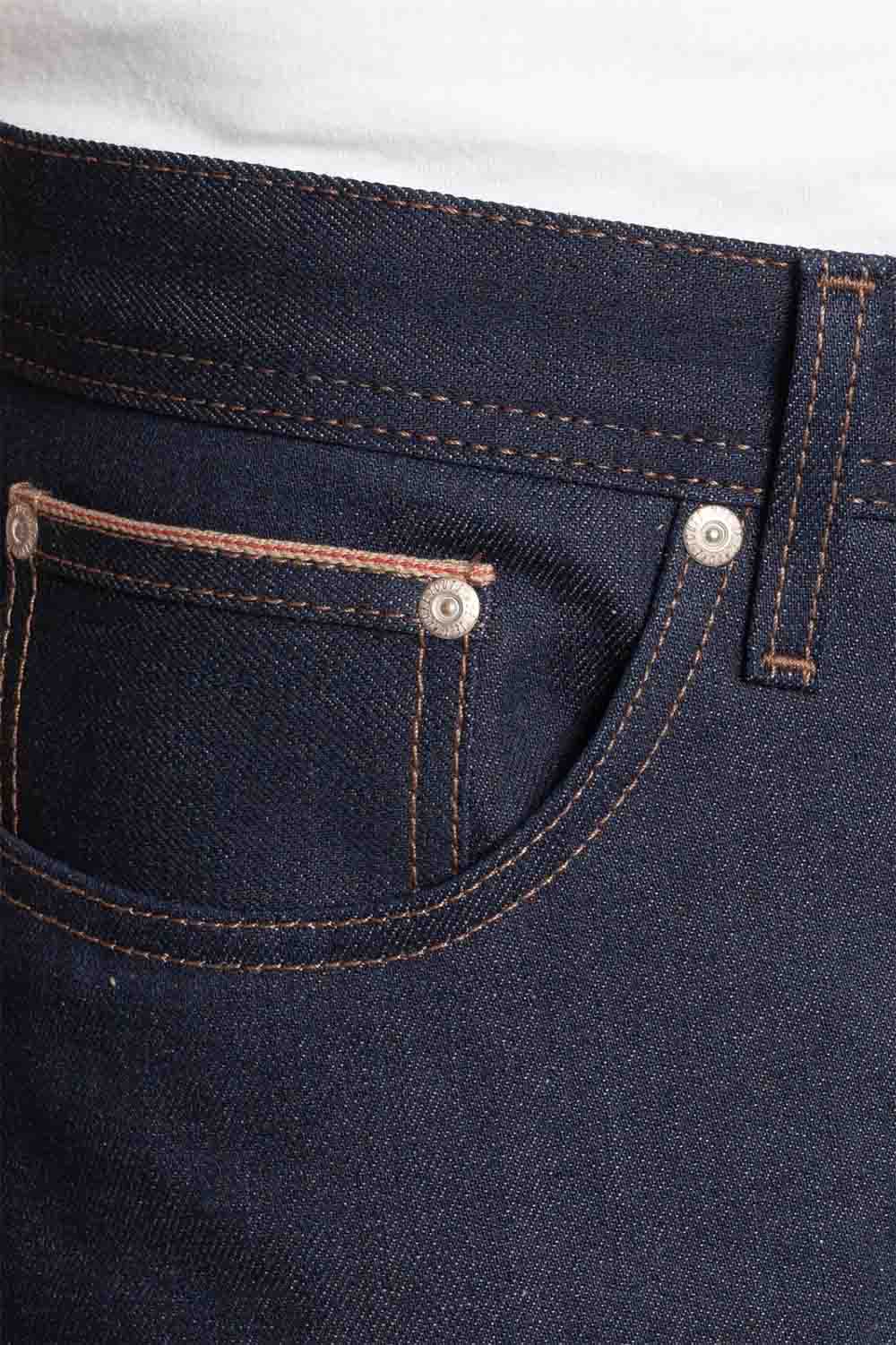 Naked & Famous - Weird Guy - Coffee Dye Selvedge - Pocket