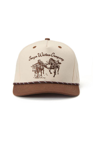 Seager - Los Rios Twill Snapback - Cream/Brown - Front