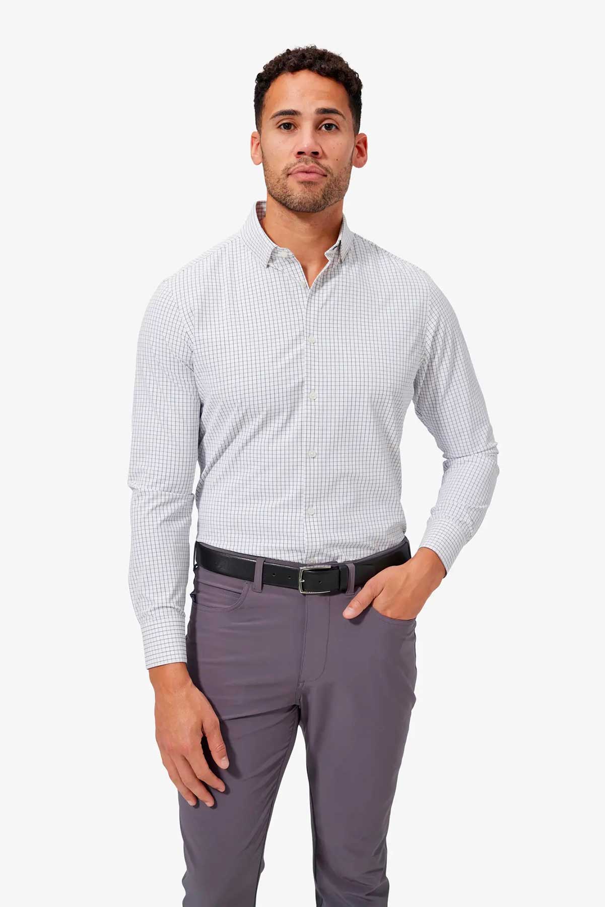 LEEWARD LS White Navy Mini Grid