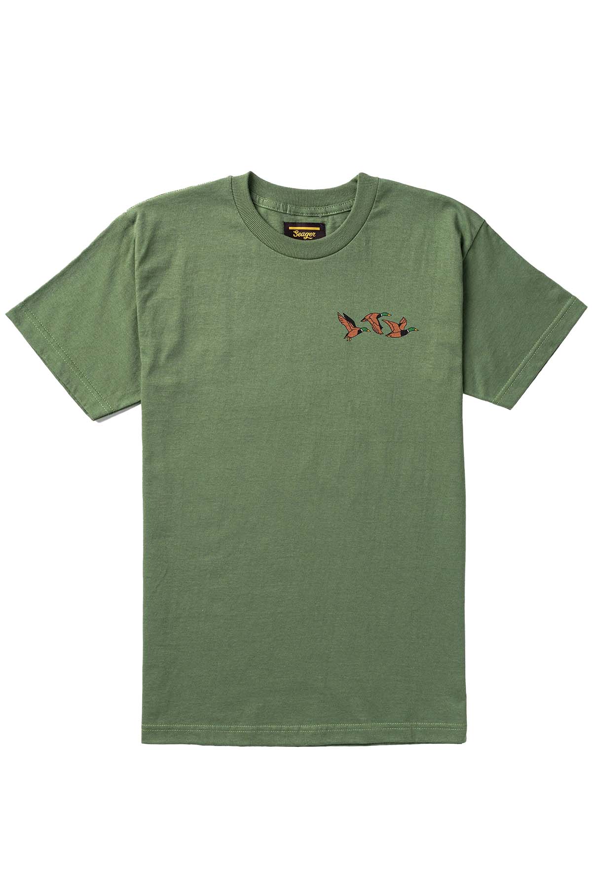 Seager - The Good Company Tee - Army Green - Front