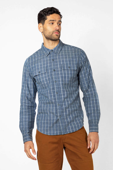 Bridge & Burn - Cole Slim Shirt - Navy Windowpane