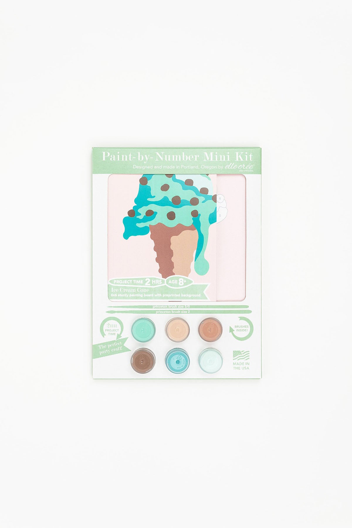 KIDS MINI ICE CREAM CONE PAINT BY NUMBER