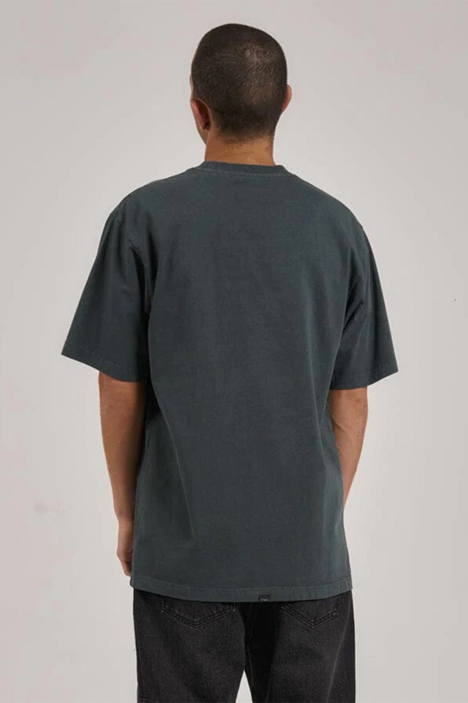 Thrills - Union Oversize Fit Pkt Tee - Spruce - Back