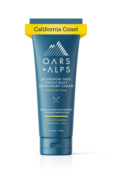Oars & Alps ALUMINUM-FREE WHOLE BODY CREAM DEODORANT California Coast