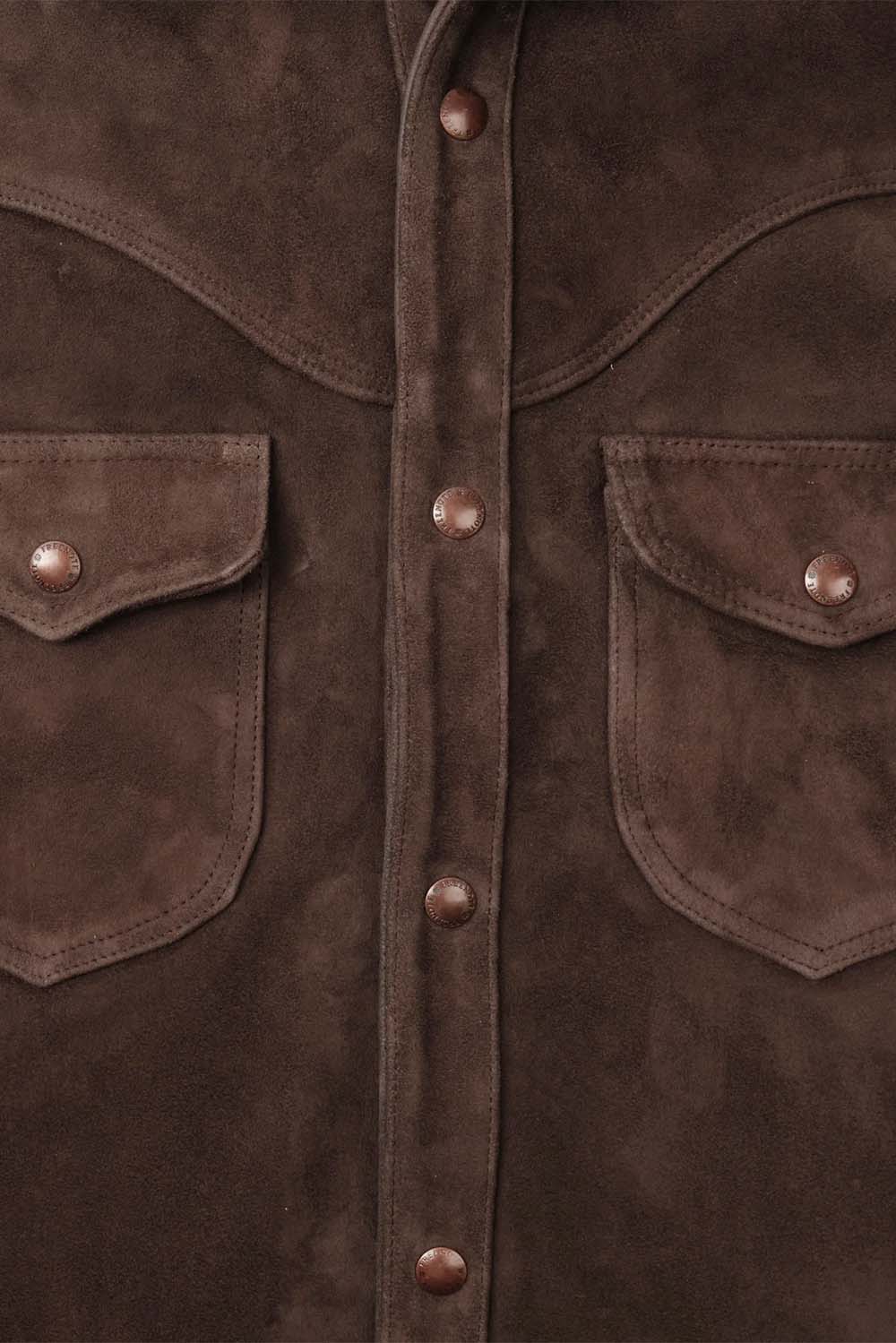 Freenote Cloth - Packard - Chocolate Goatskin  - Detail