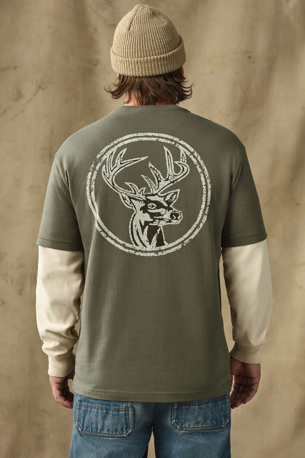Filson - Buck Graphic T-Shirt - Shale - Model Back