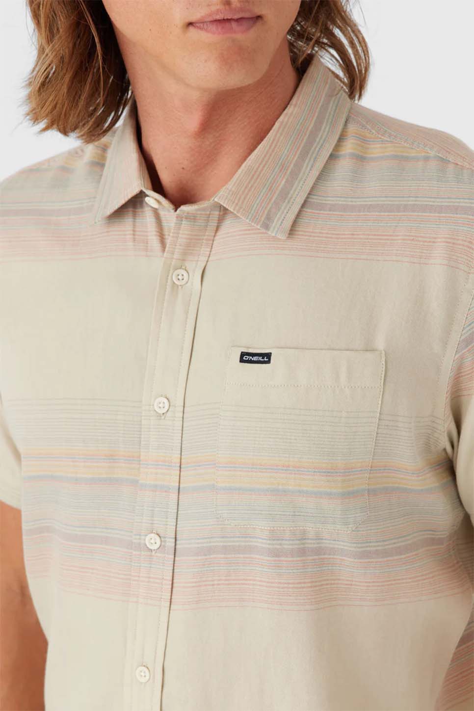 O'Neill - Seafaring Stripe SS Standard - Light Khaki - Detail