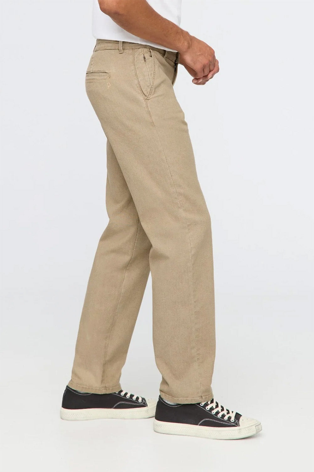 Duer - Stretch Canvas Relaxed Chino - Tan - Side