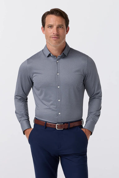 Mizzen+Main Halyard Dress Shirt in Dark Slate Cover — Front view