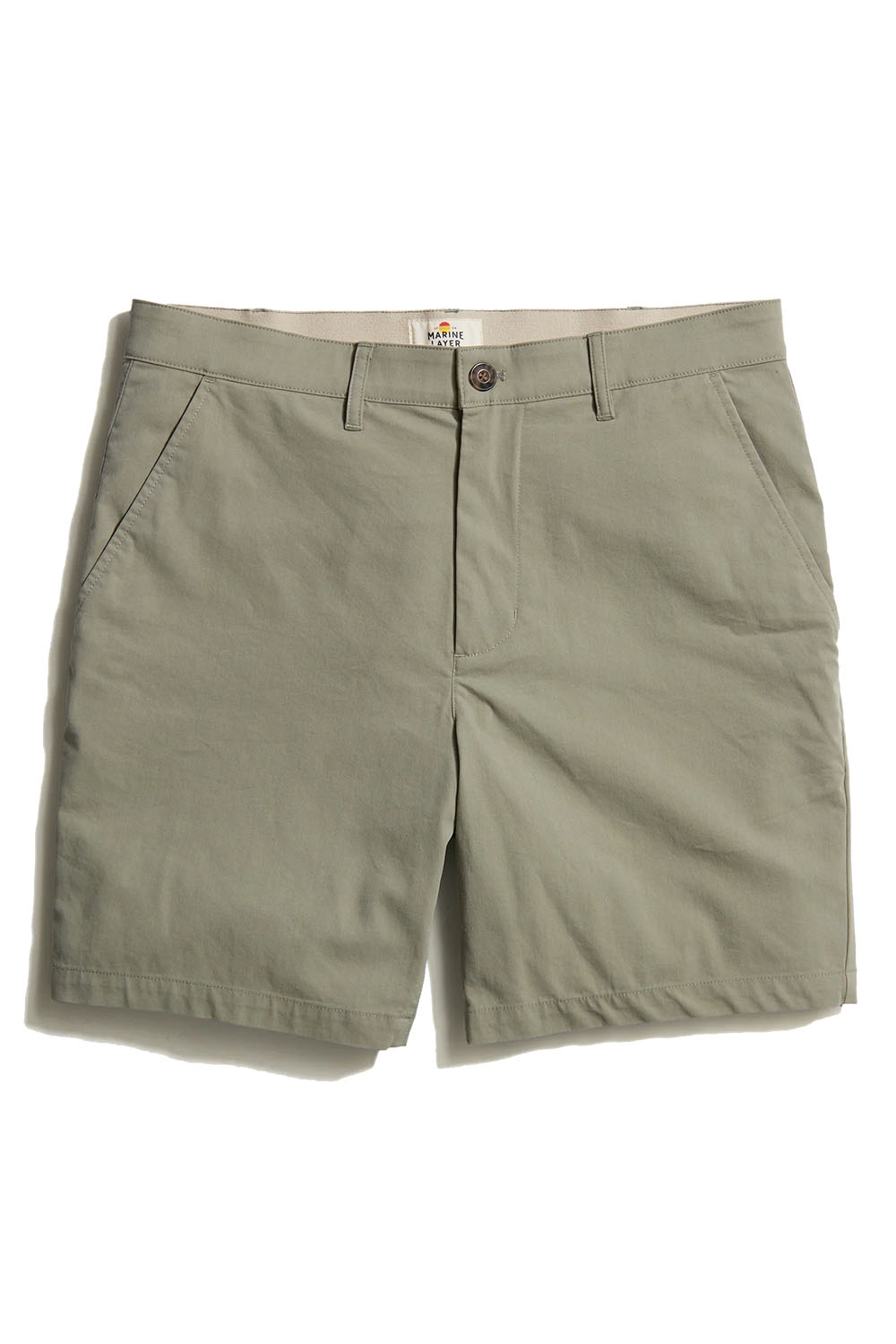 Marine Layer - Breeze Chino Short 7" - Vetiver - Flatlay