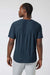 Vuori - Strato Tech Tee - Navy Heather - Model Back