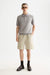 Scotch & Soda - KNITTED STRIPE POLO - Grey Melange