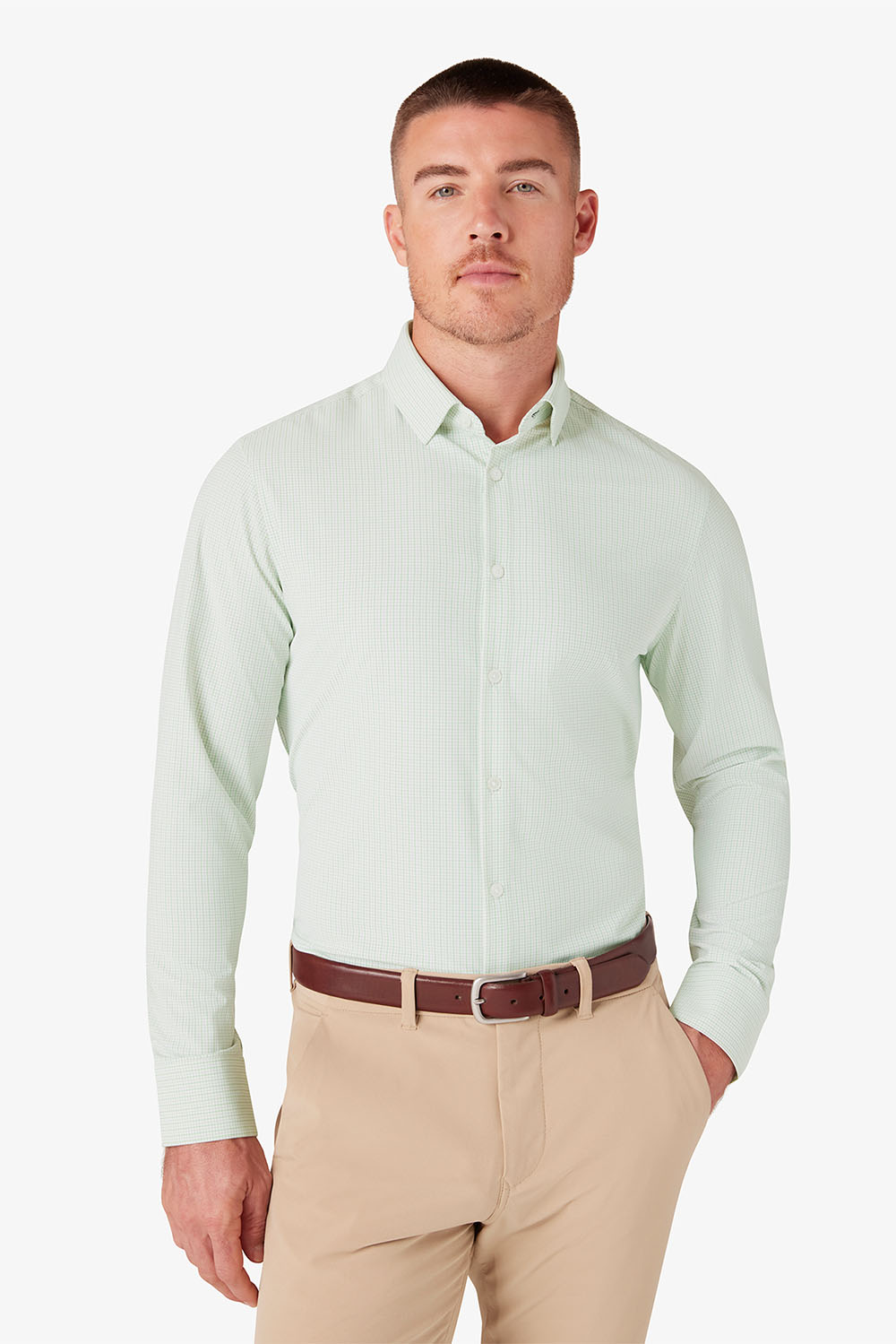Mizzen + Main - Leeward LS - Fern Filbert Plaid