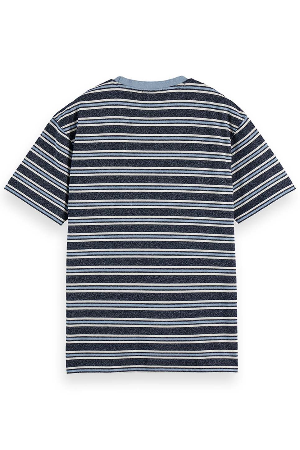 Scotch & Soda - Yarn Dye Stripe T-Shirt - Blue/Multi - Back
