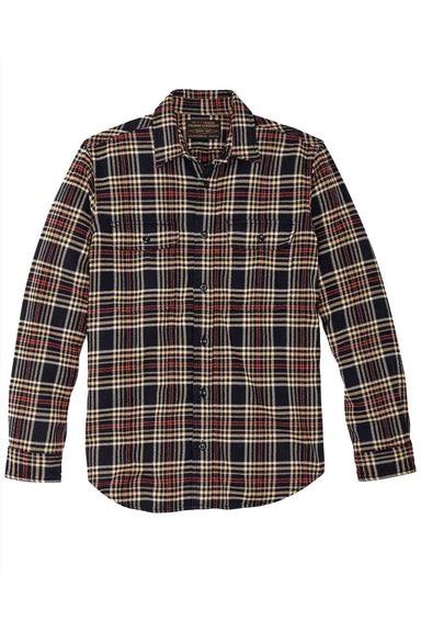Filson - Vintage Flannel Workshirt - Navy Ivory Red - Front